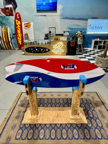 Prancha Surf Larry Bertlemann "Pepsi" Twin Fin 6’0 w/ glass on fins