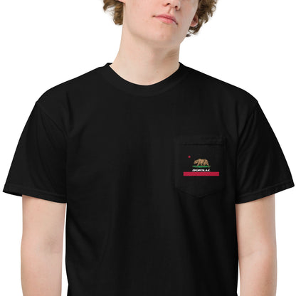 Unisex garment-dyed pocket t-shirt